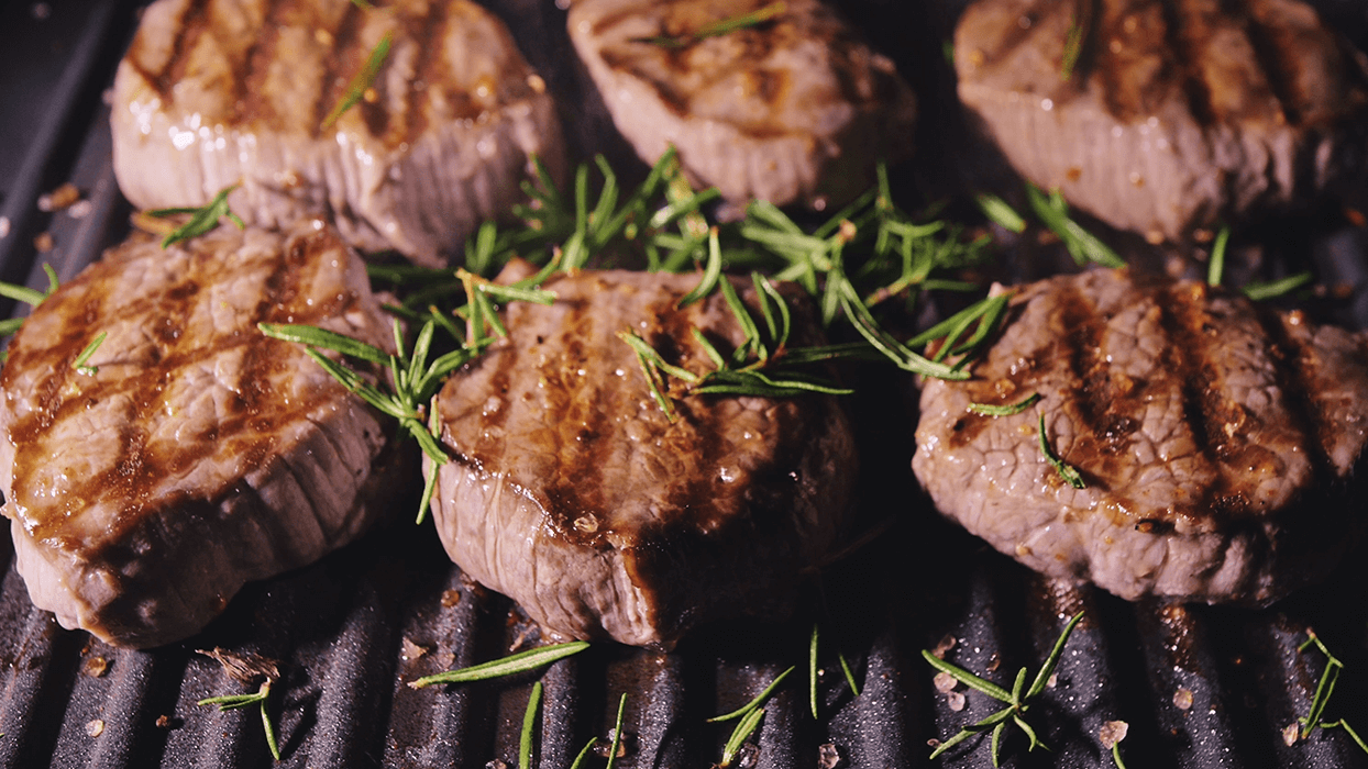 Steak on an electric grill